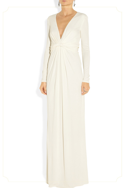GUCCI - Pleated jersey gown