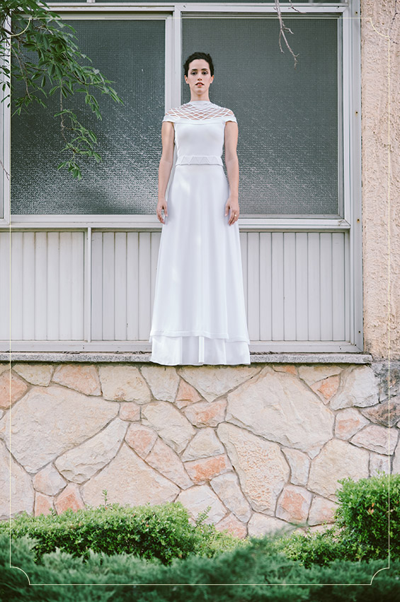 שמלת אוריגמי לכלות של המעצבת ליאת ברנדל גילאון