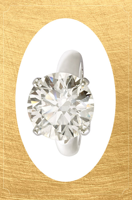 טבעת זהב לבן עם יהלום בחיתוך בריליאנט מבית ה.שטרן, צילום: ה.שטרן