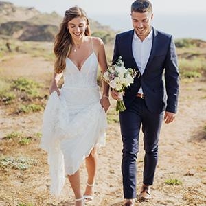 חגיגה ציורית בגווני פסטל: החתונה של תום ולירן