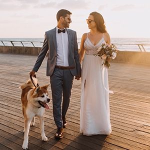 שיק אלגנטי עם נוף לחוף: החתונה של מיכל ואביב